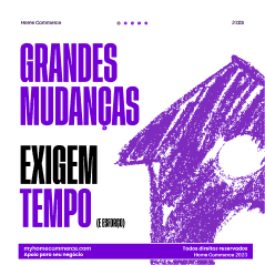 Arte para redes sociais: Grandes mudanças exigem tempo